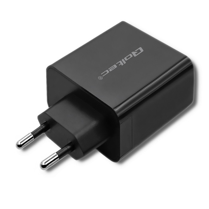 Napajalnik 45W Type-C PD & USB, črn 4