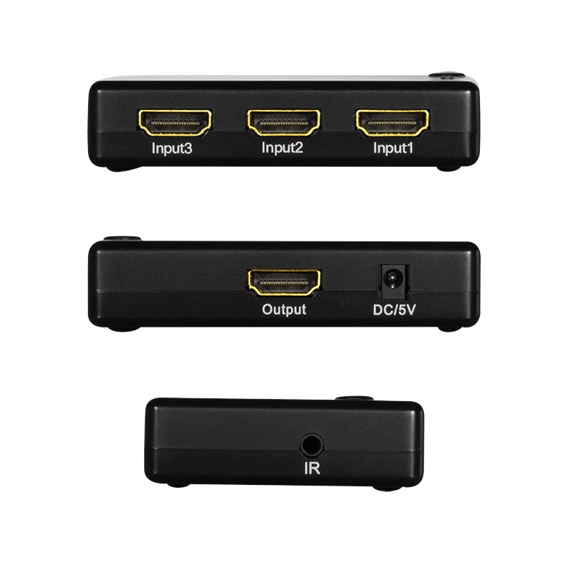 HDMI preklopnik 3 vhoda / 1 izhod, 1080p 60Hz, s pilotom 5