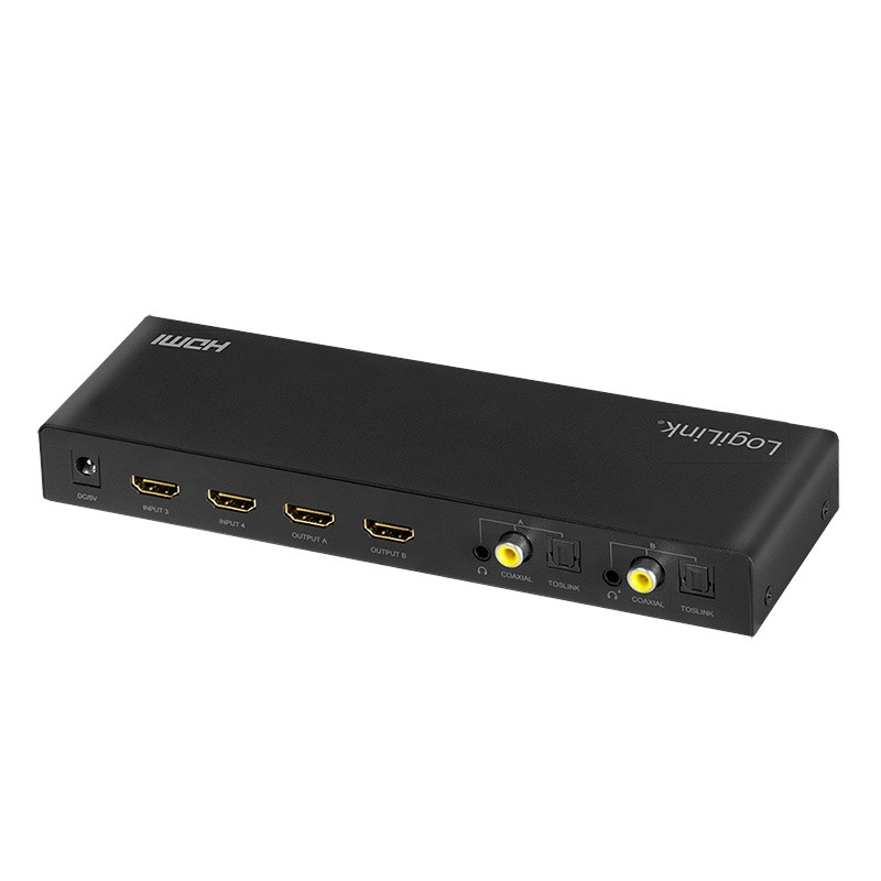 HDMI preklopnik 4 vhoda / 2 izhoda, 4K 60Hz, s pilotom 2