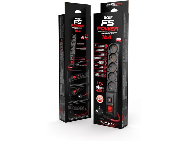 Podaljšek F5 Power 3m, 16A 4