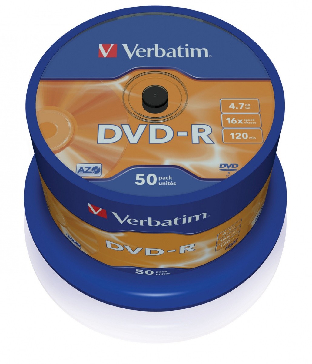 DVD-R 4.7GB, 16x, 50 kosov, CB