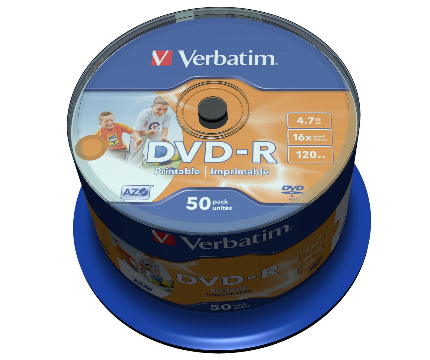 DVD-R 4.7GB, 16x, 50 kosov, CB Printable
