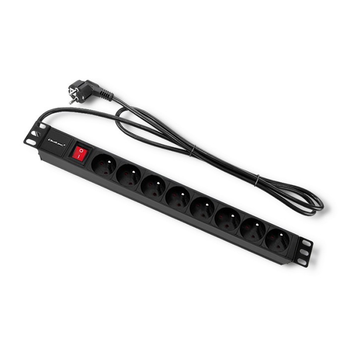 Napajalna letev za RACK omaro 1U, 16A, PDU, 8x FR 2