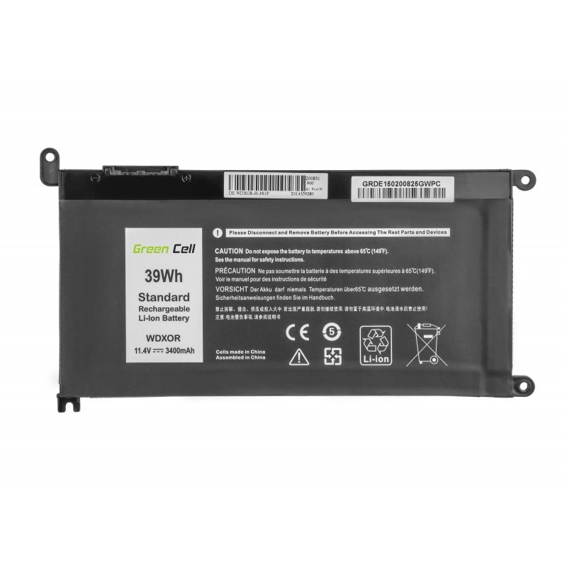 Baterija za prenosnik Dell WDXOR, 11.4V 3400mAh 2