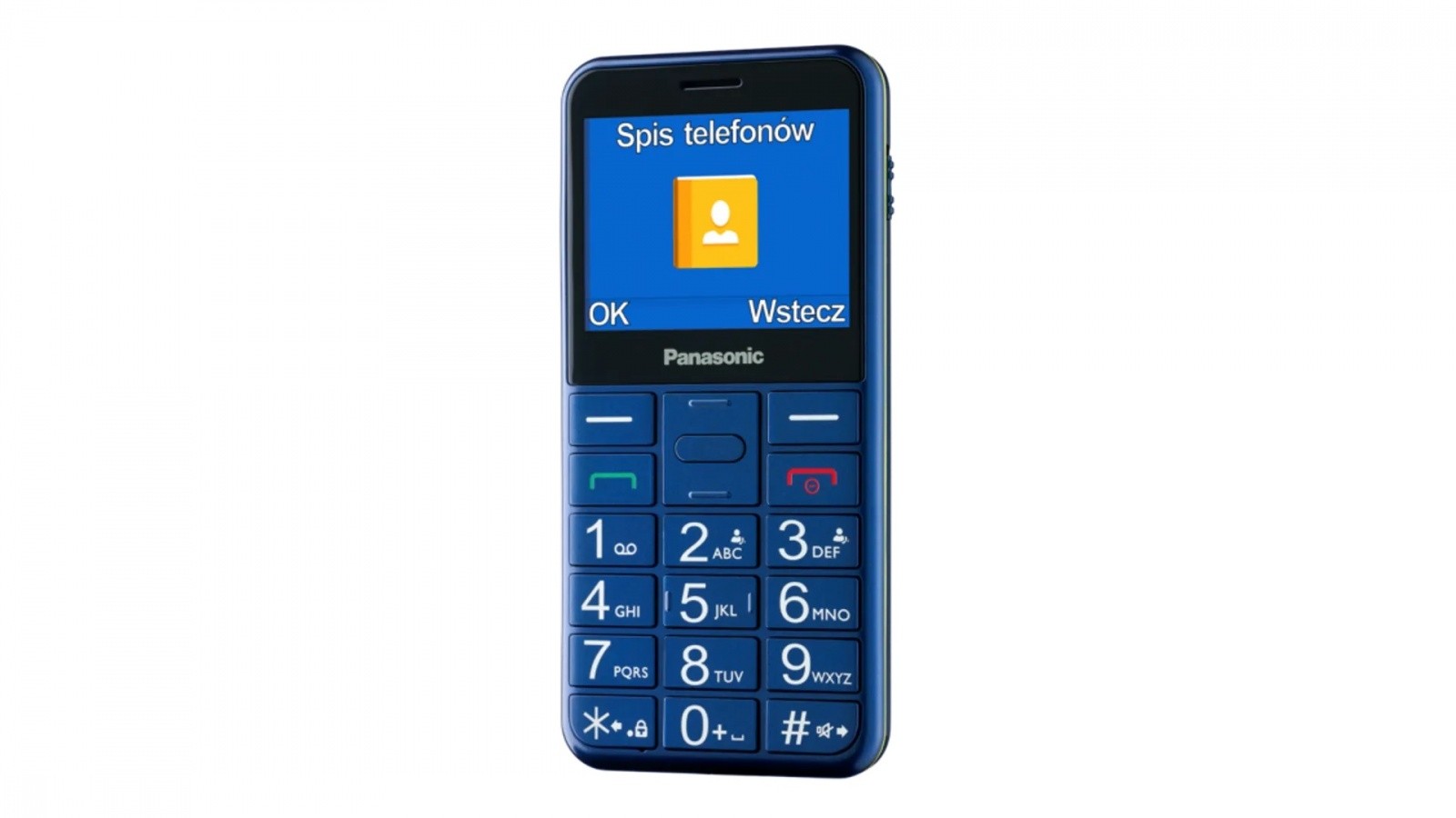 Panasonic KX-TU155 modri mobilni telefon za starejše 3