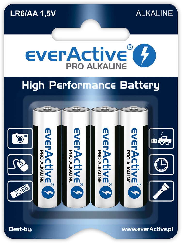 Baterije AA LR6, 4 kosi v blistru