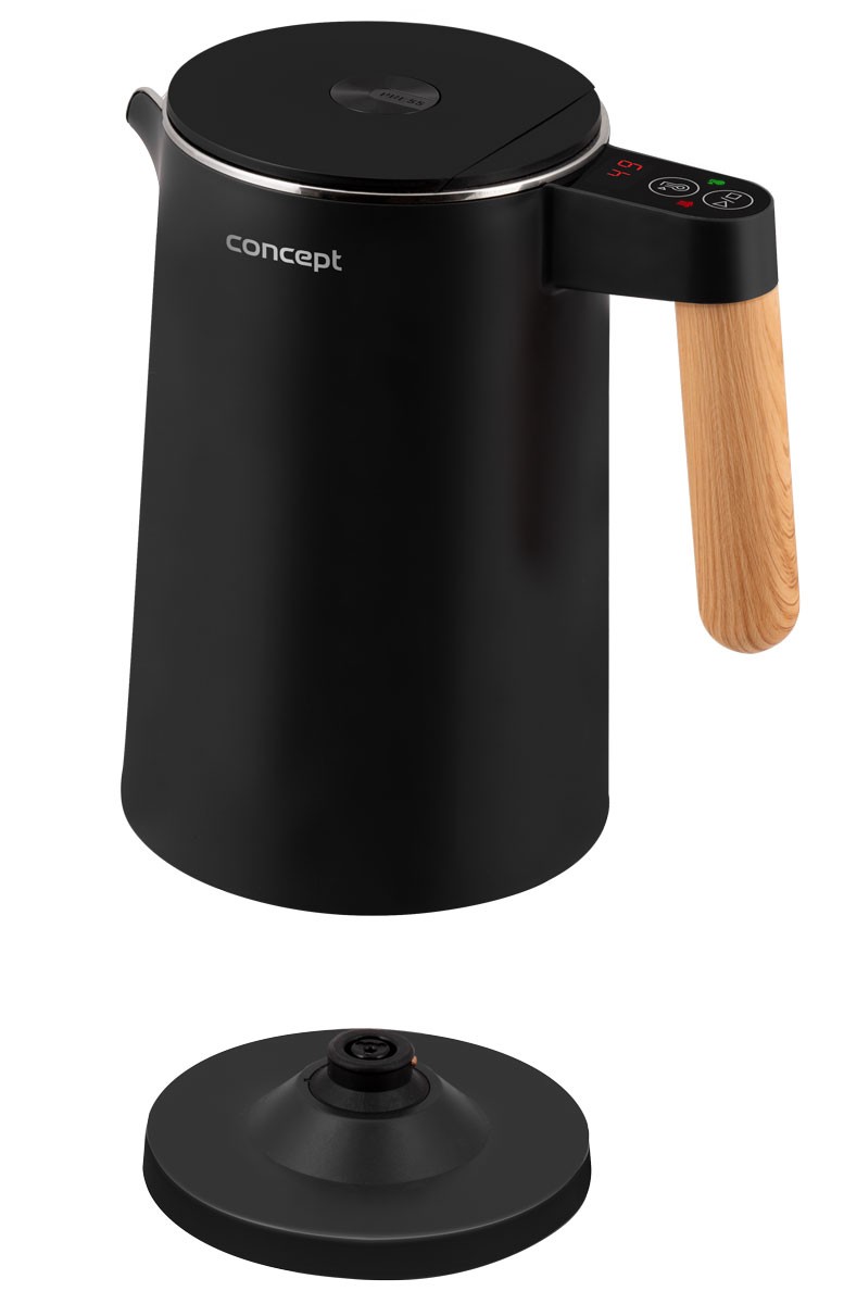 Concept RK3301 dvojni kuhalnik vode, 1.5L, črn 3