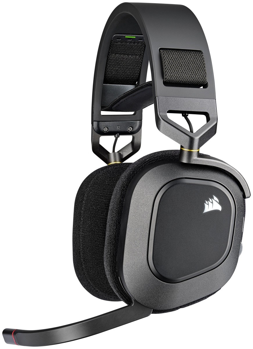 Brezžične slušalke HS80 RGB Carbon