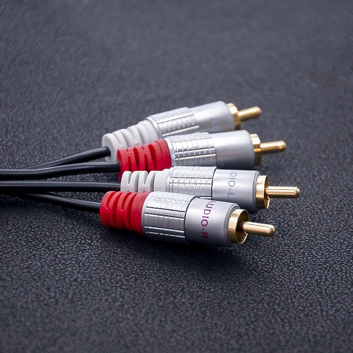 2x RCA (moški) na 2x RCA (moški) kabel, 3m, črn 2