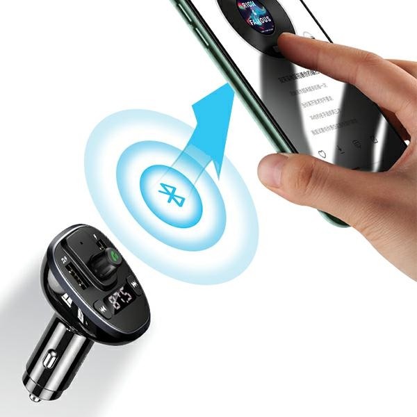 Komplet za prostoročno telefoniranje C21 s FM oddajnikom, MP3, Bluetooth, 2x USB 3.4A 4