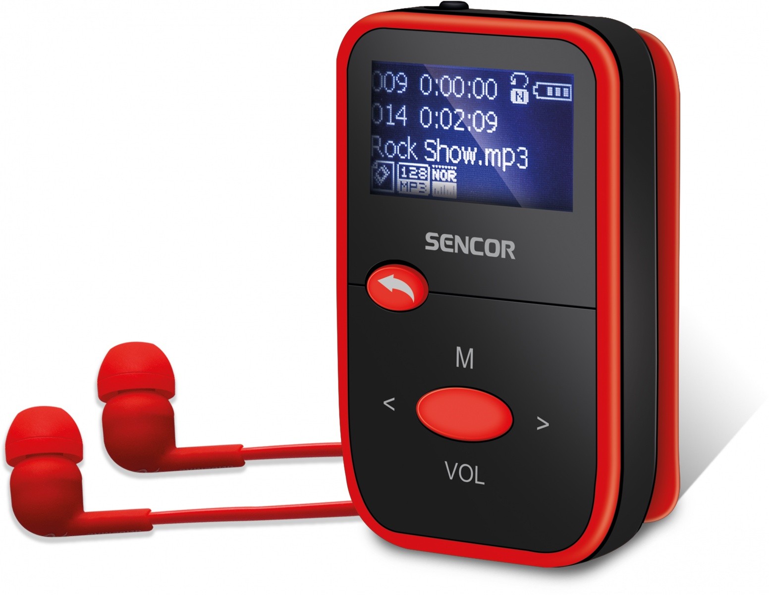 Sencor SFP 4408RD MP3 predvajalnik - 8GB, LCD, FM Radio