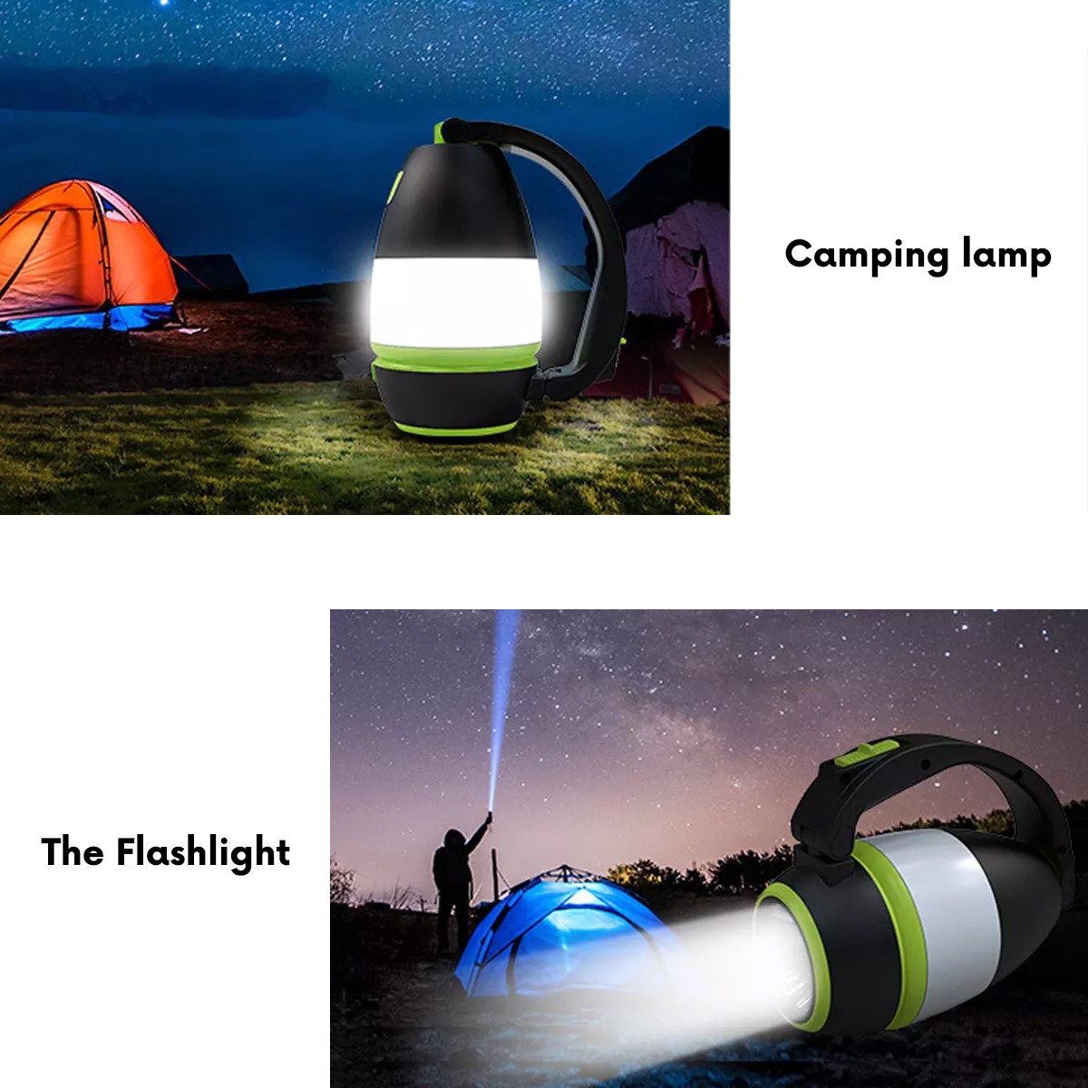 LED svetilka 3v1: kamp, namizna, powerbank MCE298 3