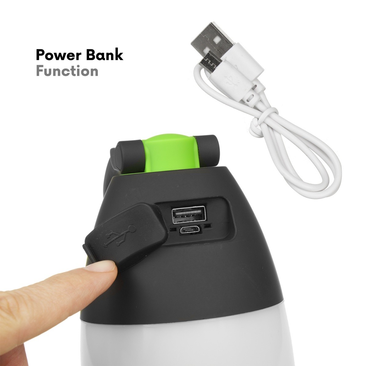 LED svetilka 3v1: kamp, namizna, powerbank MCE298 8