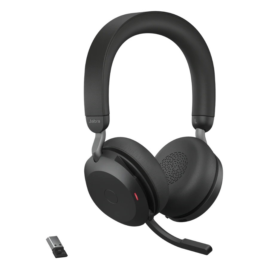 Brezžične slušalke Jabra Evolve2 75 UC Stereo s stojalom