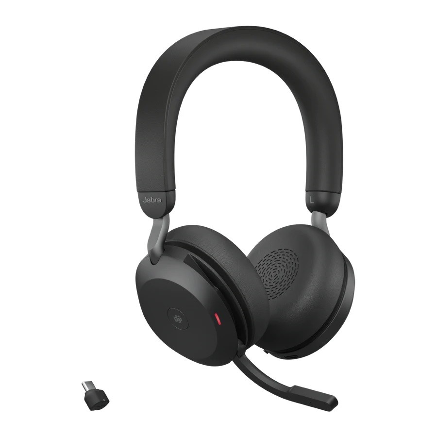 Brezžične slušalke Jabra Evolve2 75 MS Stereo s stojalom