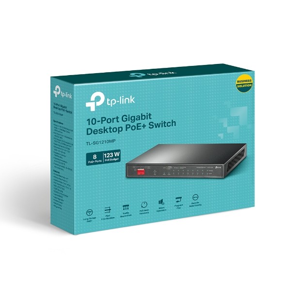 TP-LINK SG1210MP mrežni stikalni 10-portni (8x PoE+) 4
