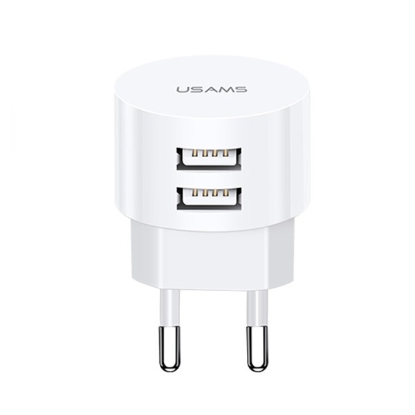 Omrežni polnilnik Ugreen T20 2xUSB 2,1A, okrogel