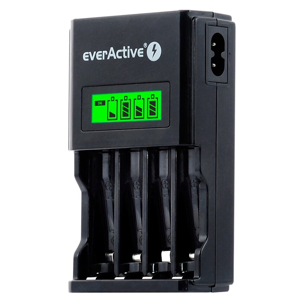 Procesorski polnilec EverActive NC-450 BLACK EDITION za AA/AAA baterije