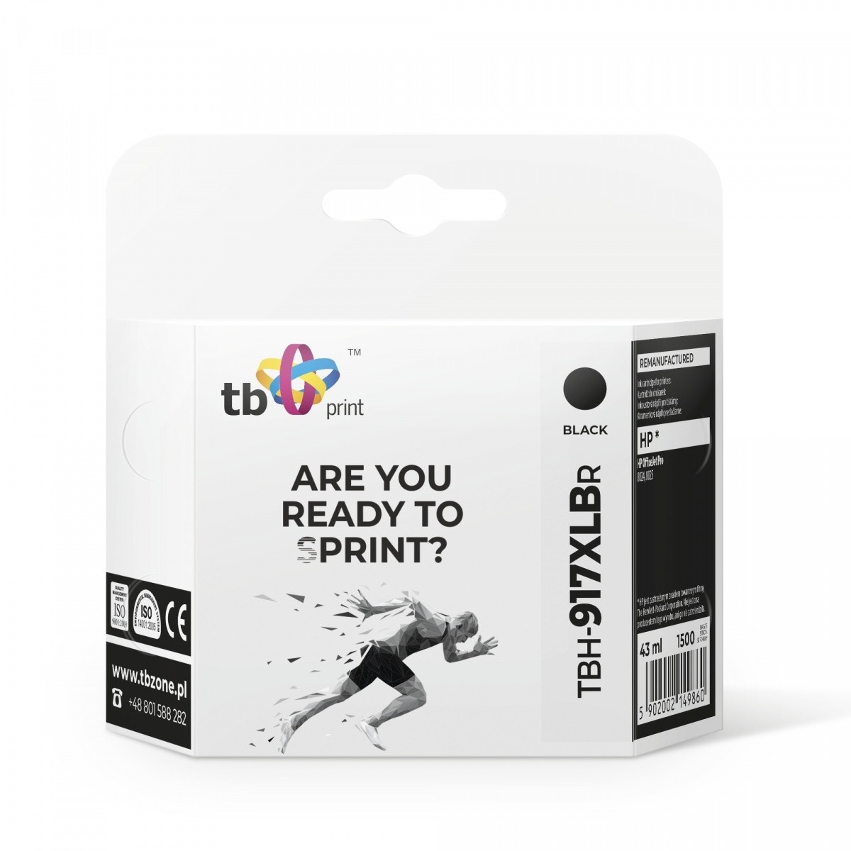 TB Print črnilo za HP OfficeJet Pro 8025 (TBH-917XLBR BK)