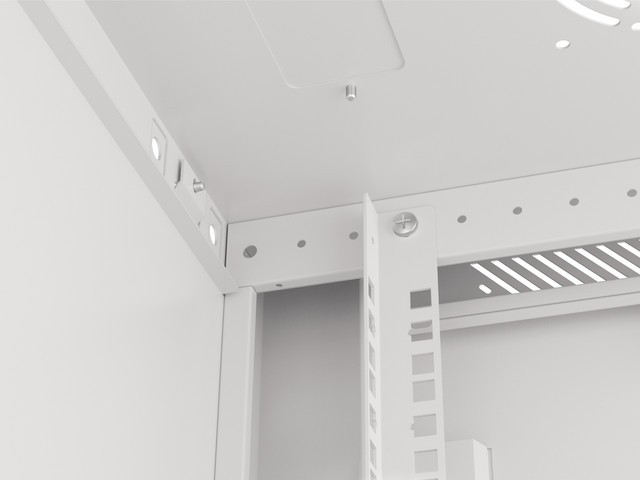 Lanberg viseča omara 19" 6U 600x450mm, siva 5