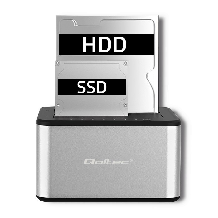 Dvojna postaja za diske 2,5"/3,5" SATA HDD/SSD s kloniranjem, USB 3.0 5
