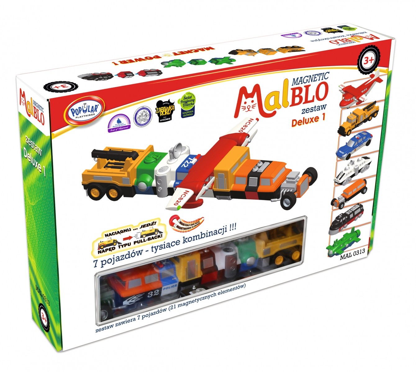Malblo magnetski set vozil Deluxe 1