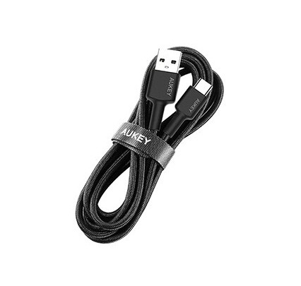 USB-C na USB-A kabel, 2m, 60W PD, 3A, najlonski ovoj, črn 6