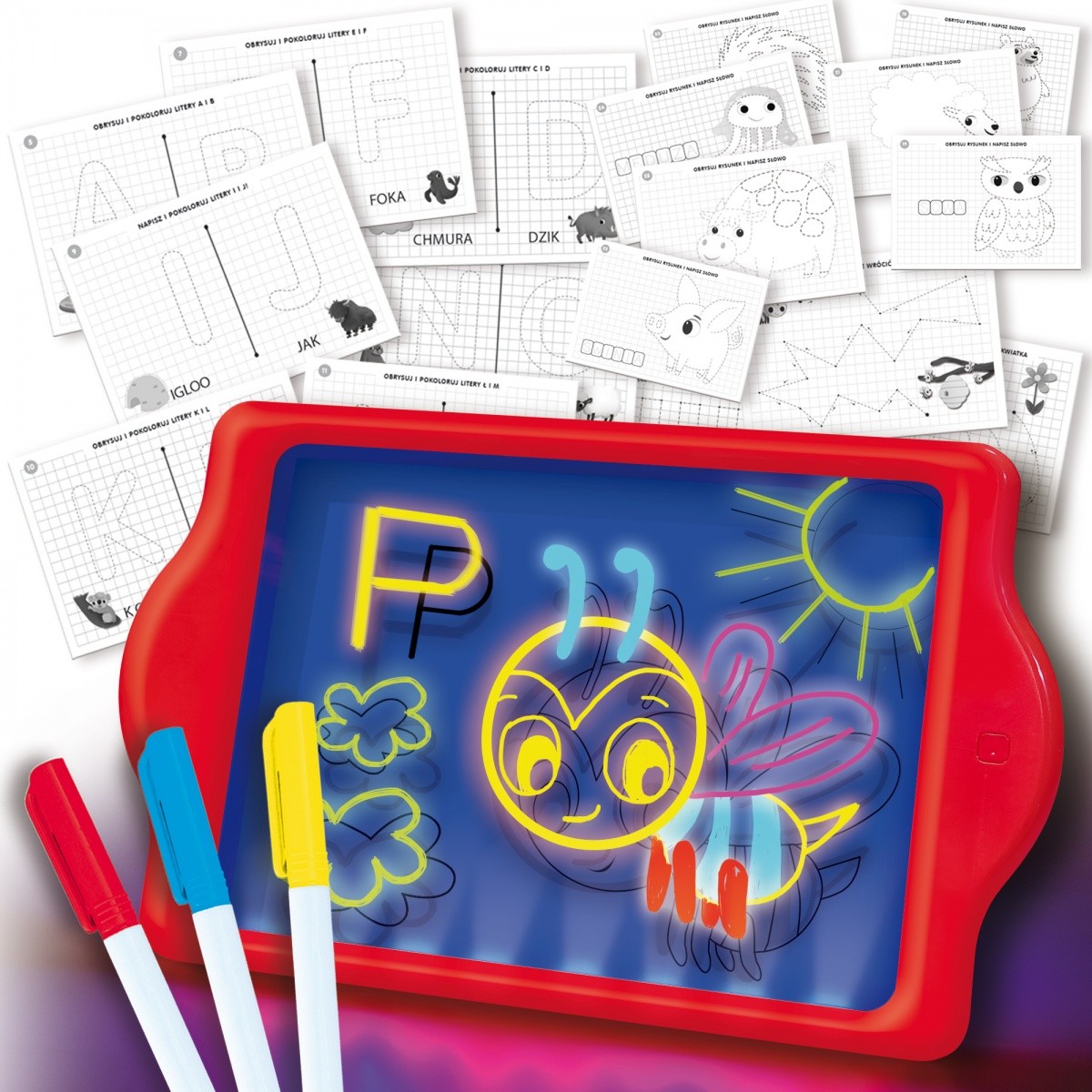 Lisciani Carotina LED tabla za risanje 2