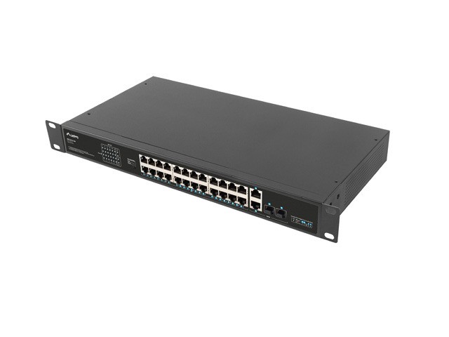 Lanberg 24-portni POE+ mrežni stikalnik, 100Mb/s, RSFE-24P-2C-360 4