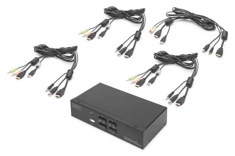 KVM stikalo 4-portno HDMI, 4K 30Hz 7