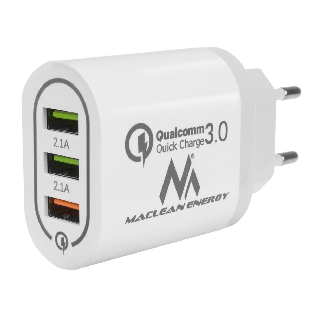 Maclean QC 3xUSB omrežni polnilnik MCE479W