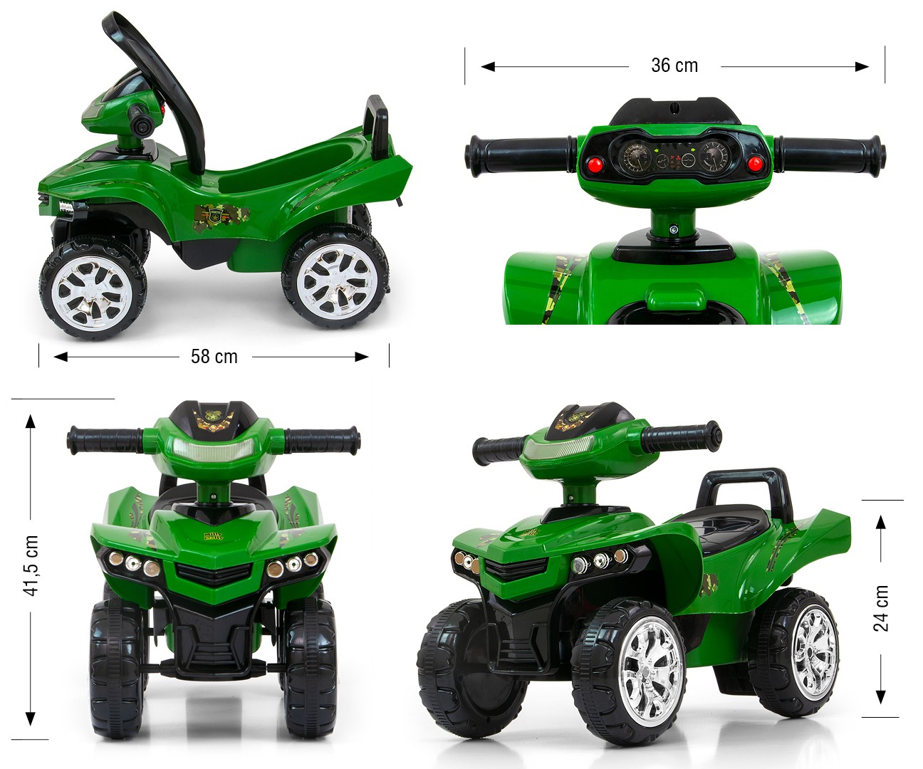 Otroški jezdec vozilo Monster Military 6