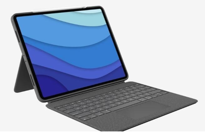Tipkovnica in ovitek Combo Touch za iPad Pro 12,9'' Gen 5, siva