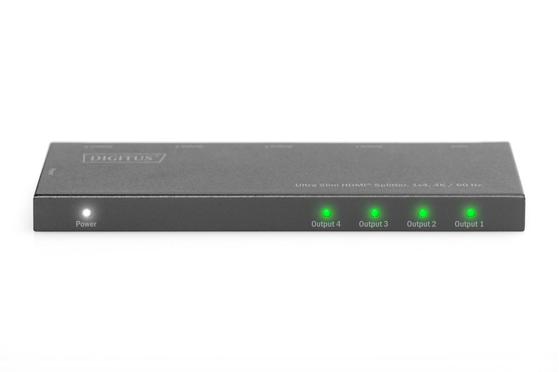 Ultra Slim HDMI razdelilnik 1x4 4K 60Hz, HDR, HDCP 2.2 3