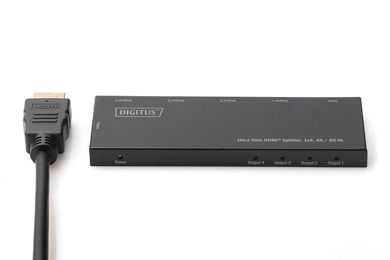 Ultra Slim HDMI razdelilnik 1x4 4K 60Hz, HDR, HDCP 2.2 7