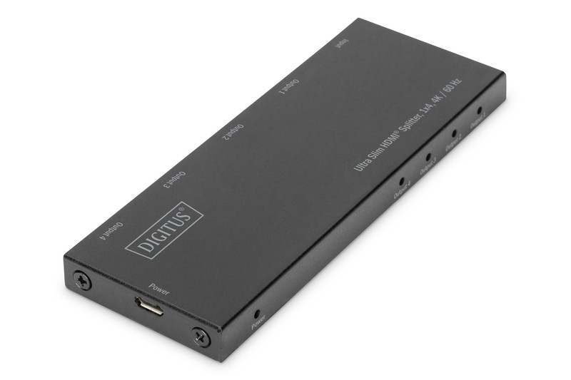 Ultra Slim HDMI razdelilnik 1x4 4K 60Hz, HDR, HDCP 2.2
