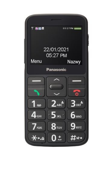 Telefon za starejše KX-TU160, črn