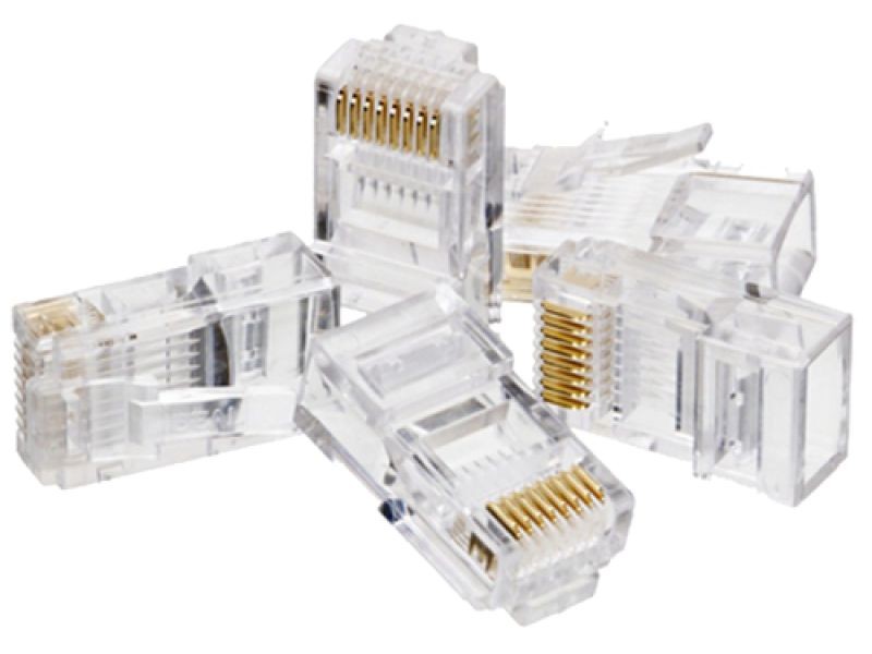 RJ45 UTP konektor, kat. 5e (pak. 100 kos)