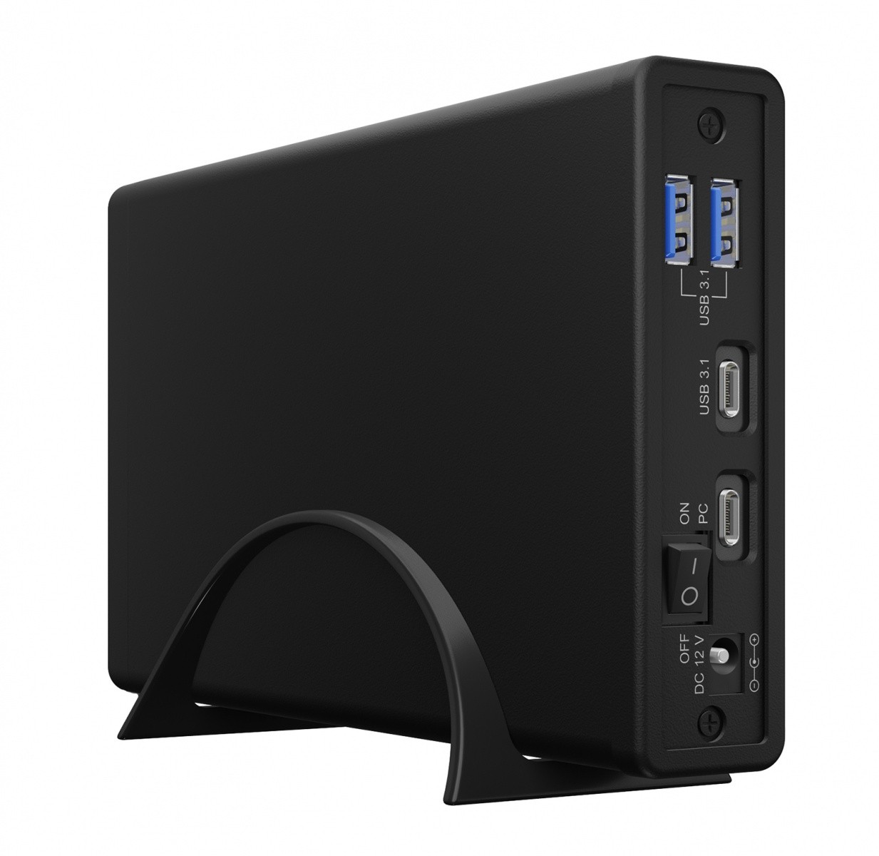 Ohišje za 2,5/3,5 HDD z vgrajenim HUB-om