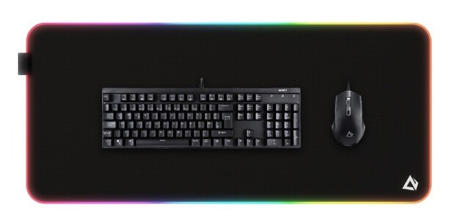 Gaming podloga za miško in tipkovnico XXL, KM-P7 RGB, 900x400mm 2