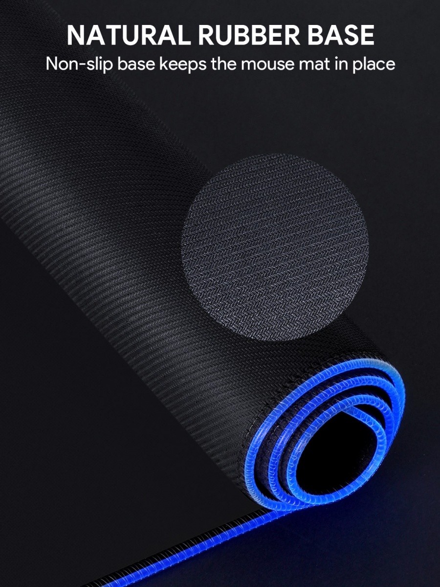 Gaming podloga za miško in tipkovnico XXL, KM-P7 RGB, 900x400mm 8