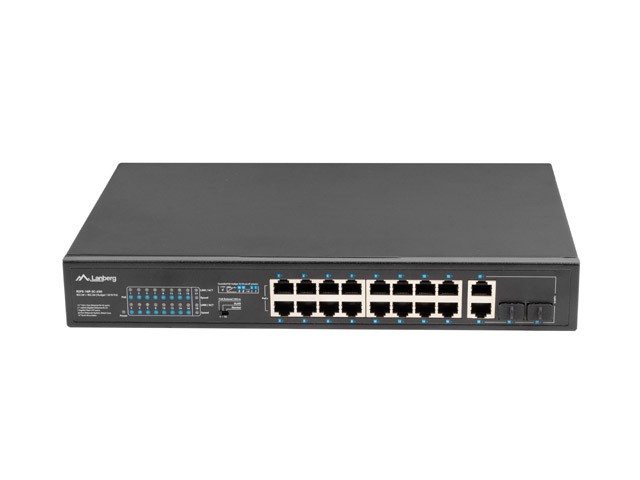 Neupravljani mrežni preklopnik (switch) 16-portni Gigabit PoE+/Combo, 19" Rack