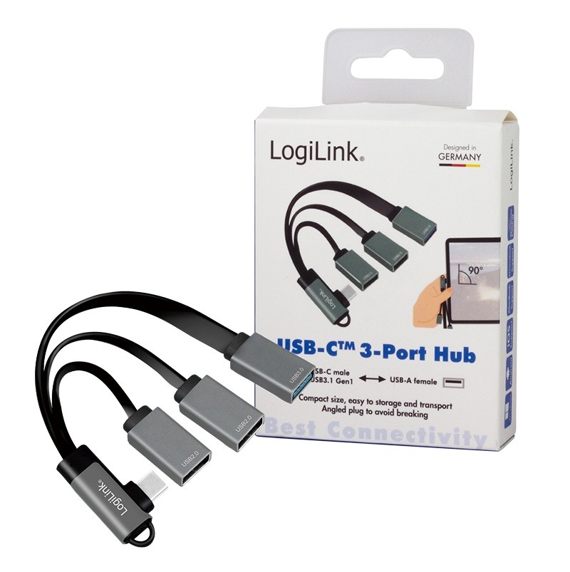 USB 3.2 hub s USB-C, 3x USB-A vhodi, 0.15m 7