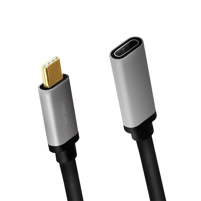 Podaljševalni kabel USB-C M/F, 4K/60Hz, aluminijast, 0.5m 2