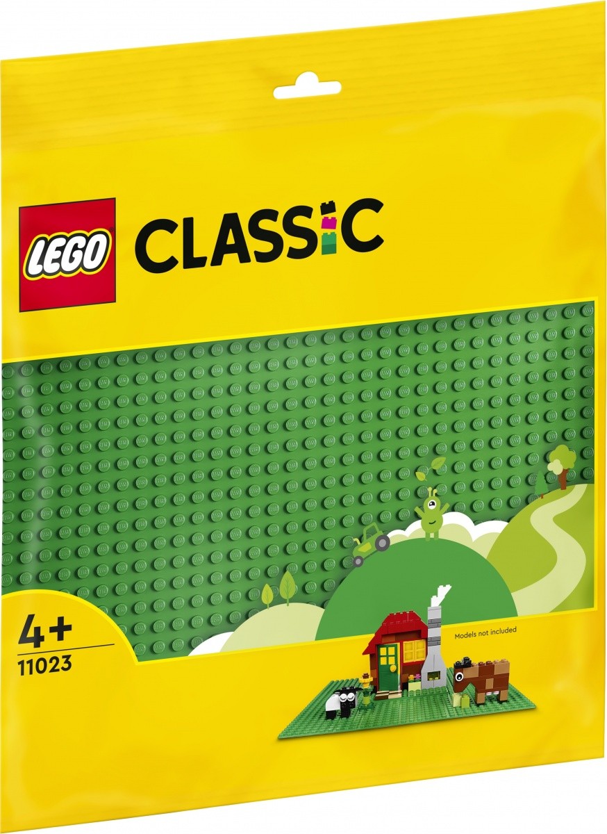 Gradbene kocke LEGO Classic Plošča 11023 Zelena