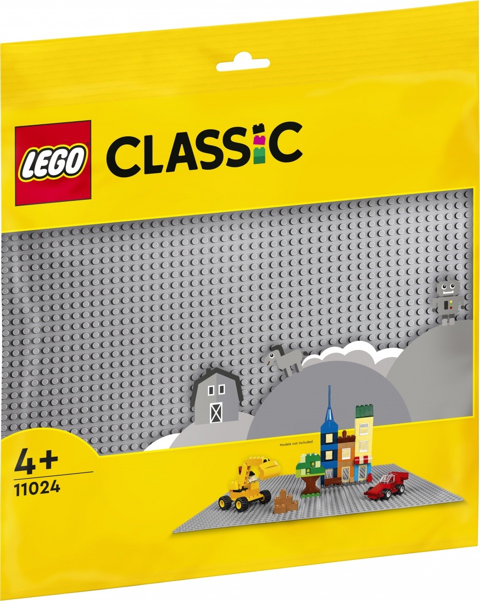 Gradbene kocke LEGO Classic Plošča 11024 Siva