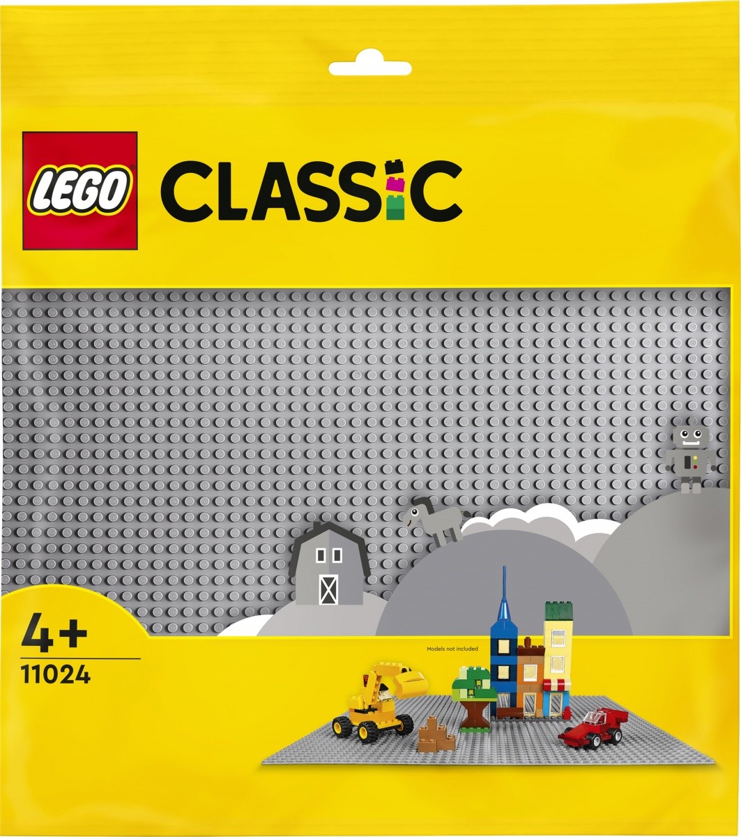 Gradbene kocke LEGO Classic Plošča 11024 Siva 2