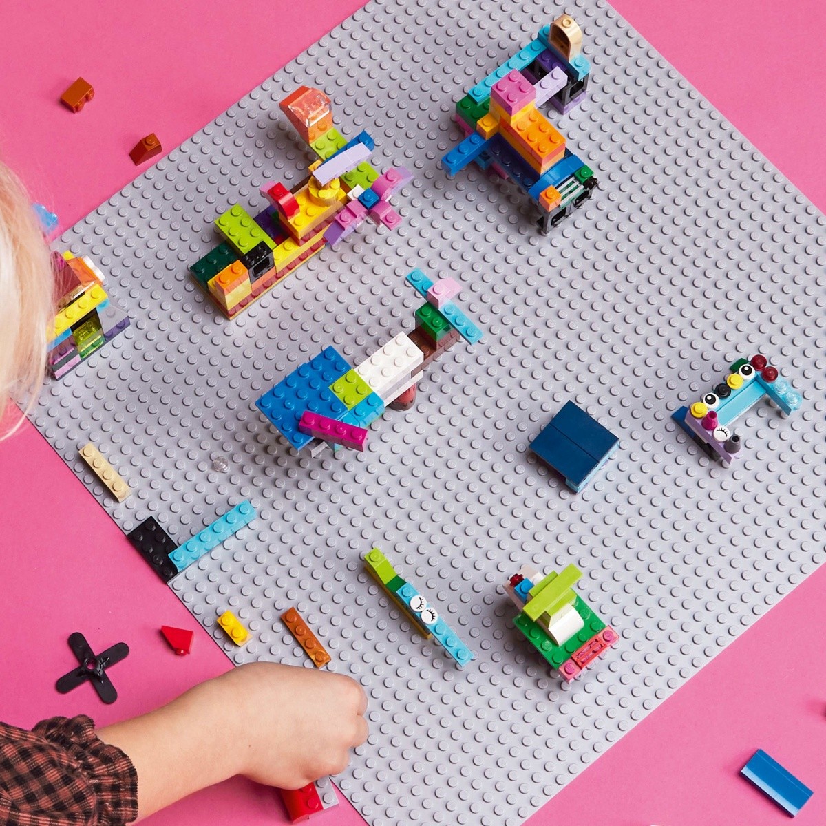 Gradbene kocke LEGO Classic Plošča 11024 Siva 5