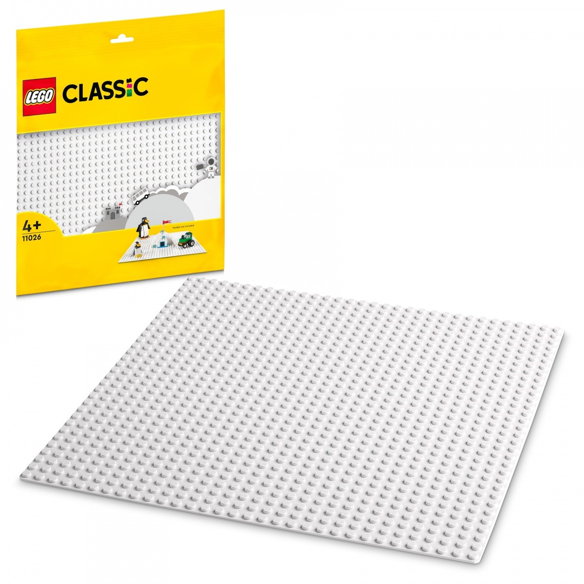 Gradbene kocke LEGO Classic Plošča 11026 Bela 3