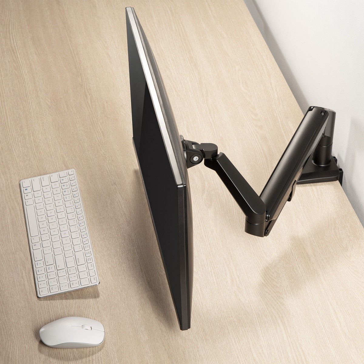 Stojalo za monitor Ergo Office ER-405B s plinsko vzmetjo, črno 6